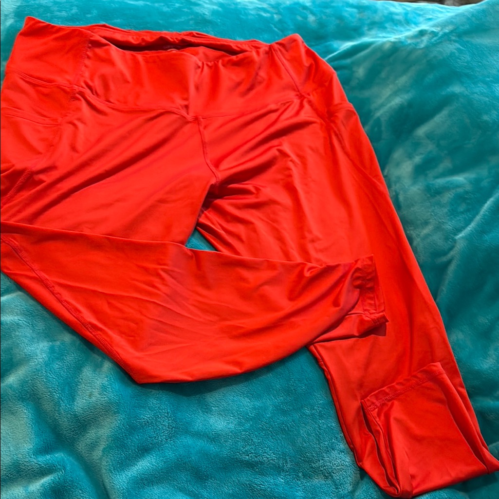 Vibrant Red Leggings